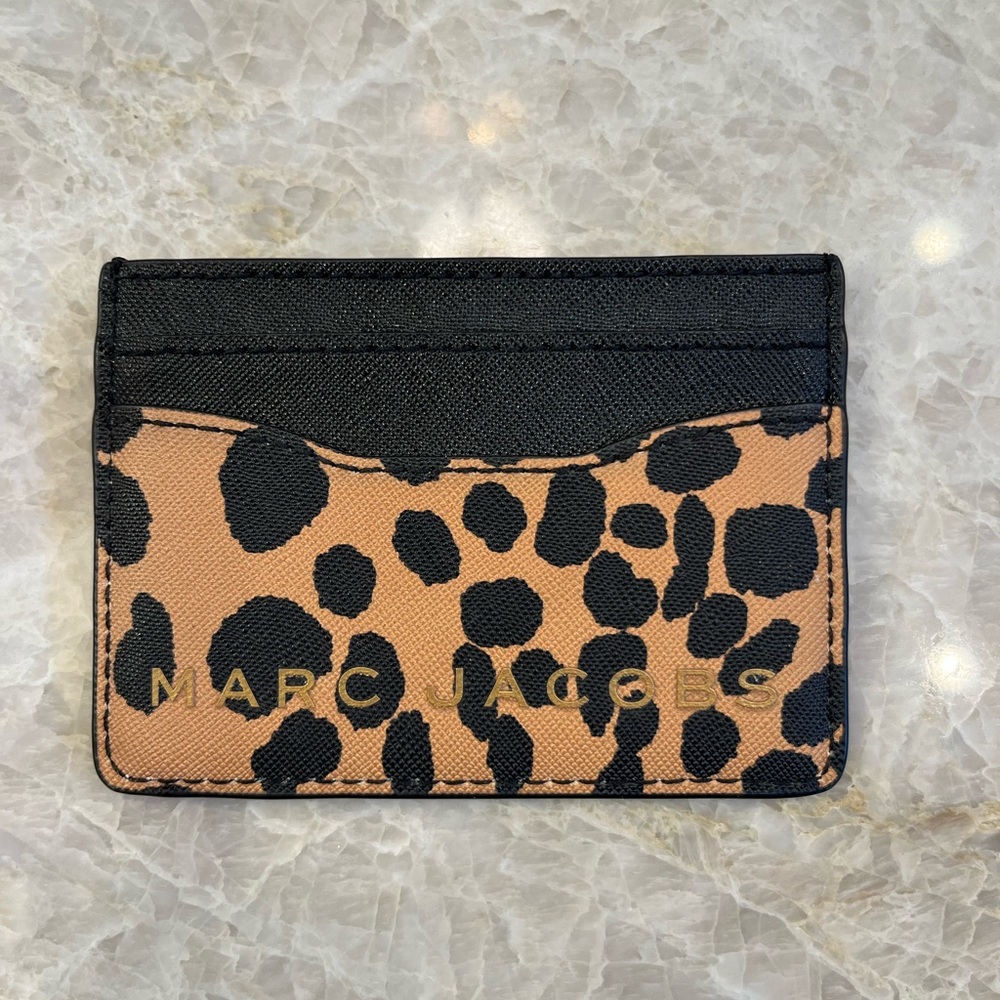 MARC JACOBS Leopard Print Card Case